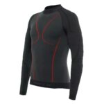 DAINESE MAGLIA INTIMA TECNICA MOTO THERMO DRY LS Dryarn® TRASPIRANTE NERO/ROSSO