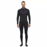 DAINESE MAGLIA INTIMA TECNICA MOTO THERMO DRY LS Dryarn® TRASPIRANTE NERO/ROSSO - immagine 3