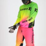 MAGLIA MOTOCROSS ENDURO OFFROAD ACERBIS MX J-TRACK STABI Fucsia-Giallo Fluo - immagine 4