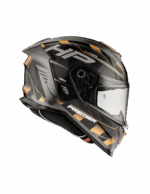 CASCO INTEGRALE MOTO PREMIER HYPER  HP 19  TOURING SPORT NERO GRIGIO ORO - immagine 3