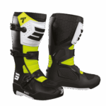 STIVALI MOTO CROSS ENDURO BOOTS SHOT RACE 4 BLACK WHITE YELLOW GIALLO FLUO