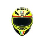 Casco Integrale AGV K1 K1-S E2206 Giallo Fluo Nero modello GRAZIE VALE - immagine 2