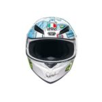 Casco Integrale AGV K1 Valentino Rossi Winter Test 2017 Replica Tavullia Neve - immagine 2
