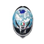 Casco Integrale AGV K1 Valentino Rossi Winter Test 2017 Replica Tavullia Neve - immagine 7