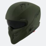 Casco Crossover Moto Suomy ARMOR PLAIN Matt Black/Green Army Matt - immagine 8
