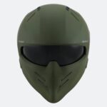 Casco Crossover Moto Suomy ARMOR PLAIN Matt Black/Green Army Matt - immagine 11