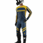 TUTA COMPLETO CROSS ENDURO MAGLIA PANTALONI SHOT CONTACT MYTHIC BLUE YELLOW