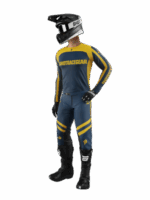 TUTA COMPLETO CROSS ENDURO MAGLIA PANTALONI SHOT CONTACT MYTHIC BLUE YELLOW