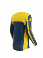 TUTA COMPLETO CROSS ENDURO MAGLIA PANTALONI SHOT CONTACT MYTHIC BLUE YELLOW - immagine 3