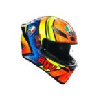 CASCO INTEGRALE MOTO AGV K1-S K1 IZAN MULTI ARANCIO GIALLO BLU CHIUSURA DD E2206