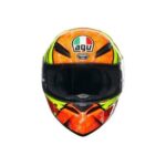 CASCO INTEGRALE MOTO AGV K1-S K1 IZAN MULTI ARANCIO GIALLO BLU CHIUSURA DD E2206 - immagine 2