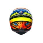 CASCO INTEGRALE MOTO AGV K1-S K1 IZAN MULTI ARANCIO GIALLO BLU CHIUSURA DD E2206 - immagine 5