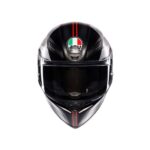 Casco Integrale Moto AGV K1 S LAP MATT Black/Grey/Red-Nero/Rosso/Grigio Opaco - immagine 2