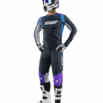 TUTA COMPLETO CROSS ENDURO MAGLIA PANTALONI SHOT CONTACT APEX BLUE