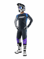 TUTA COMPLETO CROSS ENDURO MAGLIA PANTALONI SHOT CONTACT APEX BLUE