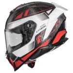 Casco Integrale Moto PREMIER HYPER CARBON TK 92 ECE 22.06 NERO BIANCO ROSSO