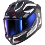 CASCO INTEGRALE MOTO SHARK SKWAL i3 LINIK MATT BLUE WHITE RED BLU BIANCO ROSSO
