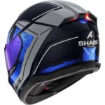 Casco Integrale Moto SHARK SKWAL i3 RHAD Blu Chrome Silver HE0820EBUSM S M XL - immagine 2