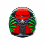 CASCO MOTO INTEGRALE AGV K3 S KAMALEON BLACK RED GREEN NERO VERDE ROSSO E22.06 - immagine 3