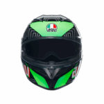 CASCO MOTO INTEGRALE AGV K3 S KAMALEON BLACK RED GREEN NERO VERDE ROSSO E22.06 - immagine 7