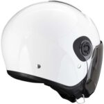 CASCO JET MOTO SCORPION EXO CITY II SOLID BIANCO DOPPIA VISIERA URBAN SCOOTER - immagine 7