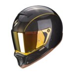 CASCO INTEGRALE MOTO SCORPION EXO HX1 CARBON SE NERO ORO SPORT TOURING