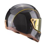 CASCO INTEGRALE MOTO SCORPION EXO HX1 CARBON SE NERO ORO SPORT TOURING - immagine 7