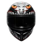 CASCO MOTO INTEGRALE AGV K1 S LYZARD MATT BLACK/GREY/RED E22.06 SPORT OPACO - immagine 5