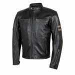 GIACCA JACKET MOTO UOMO MAN PELLE LEATHER MOORE LEGEND NERO BLACK