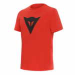T - SHIRT DAINESE HYPER SPEED DEMON RACING RED MANICHE CORTE COTONE ESTATE ROSSA