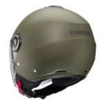 CASCO DEMI - JET CABERG RIVIERA V4X VERDE MILITARE OPACO MATT MILITARY GREEN - immagine 3