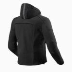 GIACCA JACKET MOTO REV'IT REVIT AFTERBURN BURN 2 H2O SOFTSHELL NERO BLACK - immagine 2