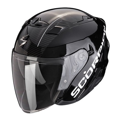 CASCO JET MOTO SCORPION EXO 230 QR NERO ARGENTO URBAN CITY SCOOTER
