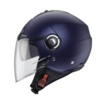 CASCO DEMI - JET CABERG RIVIERA V4X BLU OPACO MATT BLUE URBAN PARASOLE CITY - immagine 2