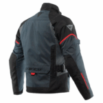 GIACCA MOTO DAINESE UOMO TEMPEST 3 D-DRY® IMPERMEABILE EBONY BLACK LAVA RED - immagine 2