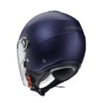 CASCO DEMI - JET CABERG RIVIERA V4X BLU OPACO MATT BLUE URBAN PARASOLE CITY - immagine 3