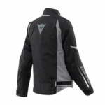 GIACCA MOTO DONNA DAINESE VELOCE D-DRY IMPERMEABILE BLACK WHITE GREY - immagine 2