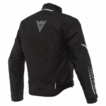 GIACCA IMPERMEABILE JACKET MOTO DAINESE VELOCE D-DRY BLACK WHITE GREY - immagine 2