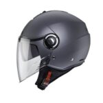 CASCO DEMI - JET CABERG RIVIERA V4X GRIGIO OPACO MATT GUN METAL URBAN PARASOLE - immagine 2
