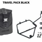 KIT TELAIETTO BORSA LATERALE FANTIC CABALLERO 125 500 TRAVEL PACK BLACK ORIGINAL