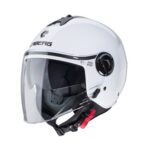 CASCO DEMI - JET CABERG RIVIERA V4X BIANCO LUCIDO WHITE GLOSS URBAN PARASOLE
