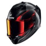 CASCO INTEGRALE MOTO SHARK  SPARTAN GT PRO CARBON KULTRAM CARBON NERO ROSSO