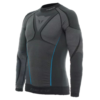 DAINESE MAGLIA INTIMA TECNICA MOTO THERMO DRY LS Dryarn® TRASPIRANTE NERO/BLU