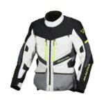 GIACCA MOTO MACNA DOMANE UOMO LIGHT GREY IMPERMEABILE RIFLETTENTE 4 STAGIONI
