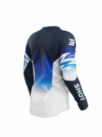 TUTA COMPLETO CROSS ENDURO MAGLIA PANTALONI SHOT DEVO X - TREM BLUE - immagine 2