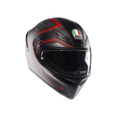 CASCO MOTO INTEGRALE AGV K1 S E2206 SLING NERO ROSSO OPACO MATT BLACK RED