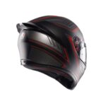 CASCO MOTO INTEGRALE AGV K1 S E2206 SLING NERO ROSSO OPACO MATT BLACK RED - immagine 5