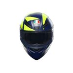 CASCO INTEGRALE MOTO AGV K1 S REPLICA SOLELUNA 2018 E2206 BLU GIALLO FLUO - immagine 2