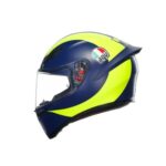 CASCO INTEGRALE MOTO AGV K1 S REPLICA SOLELUNA 2018 E2206 BLU GIALLO FLUO - immagine 4