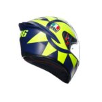 CASCO INTEGRALE MOTO AGV K1 S REPLICA SOLELUNA 2018 E2206 BLU GIALLO FLUO - immagine 6